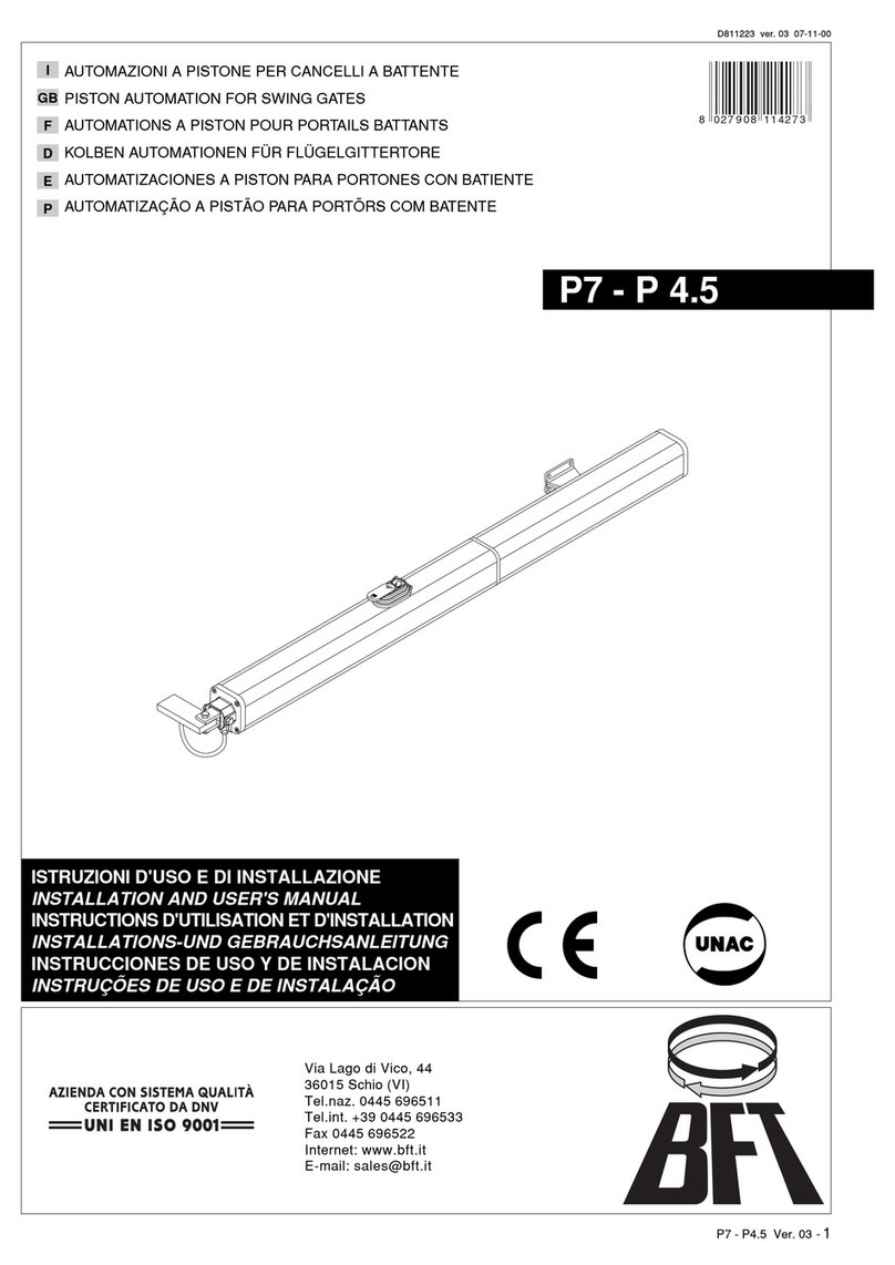 BFT P7 User manual