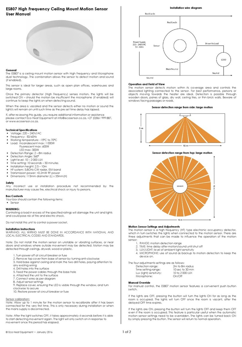 Eco Sensor ES807 user manual