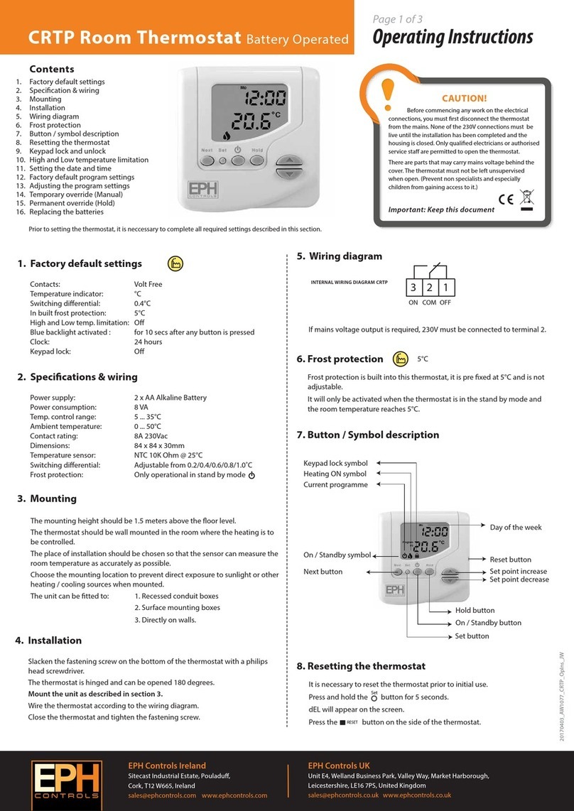 EPH CRTP operating instructions
