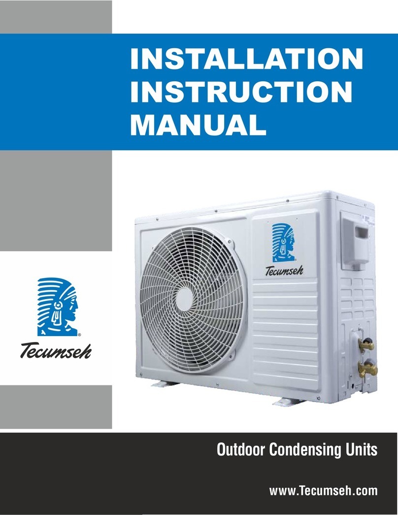 Tecumseh CDU4524EGF-S Installation instructions manual