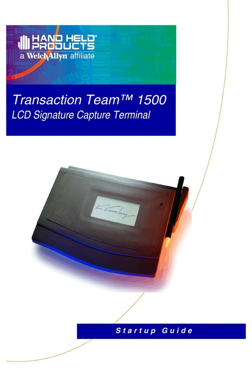Welch Allyn Transaction Team 1500 Startup guide
