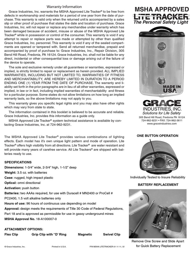 Grace LITE TRACKER 2001 M Operation guide Grace LITE TRACKER 2001 M Operation guide