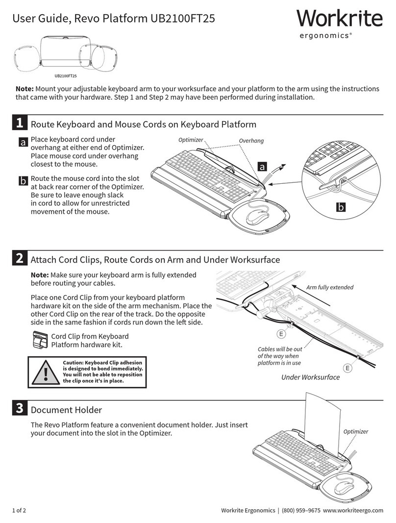 Workrite UB2100FT25 User manual