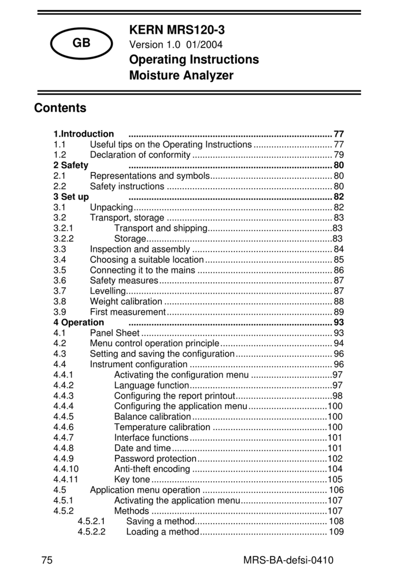 KERN MRS120-3 operating instructions