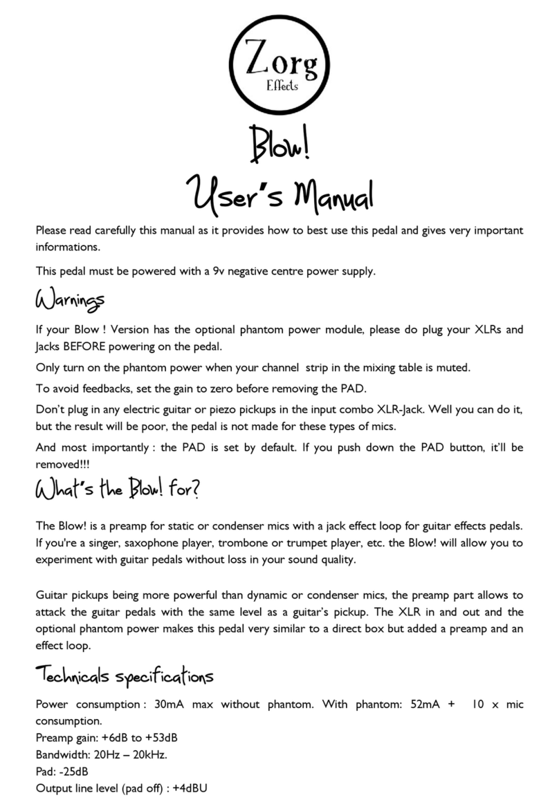 Zorg Effects Blow! user manual