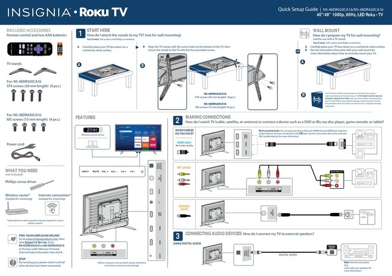 Insignia NS-40DR420CA16 User manual