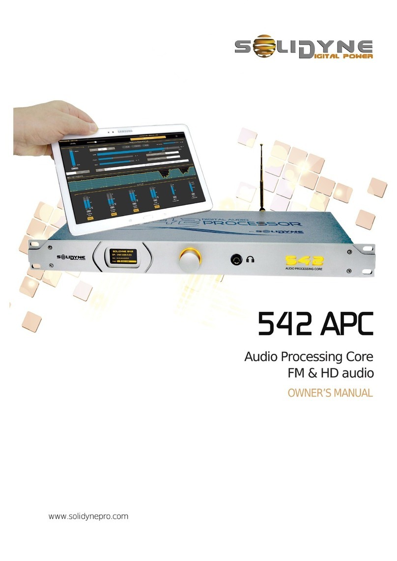 Solidyne 542 APC User manual