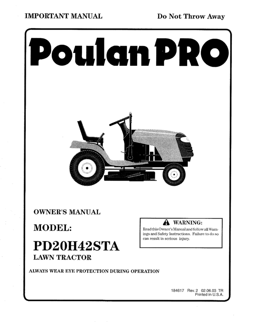 Poulan Pro PD20H42STA owner's manual
