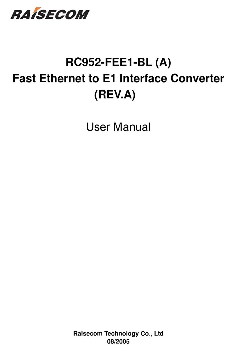 Raisecom RC952-FEE1-BL user manual