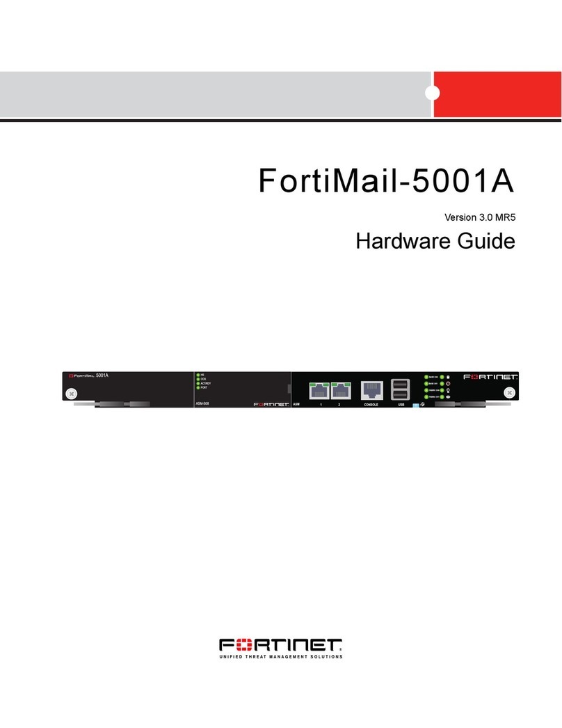 Fortinet FortiMail-5001A Hardware guide