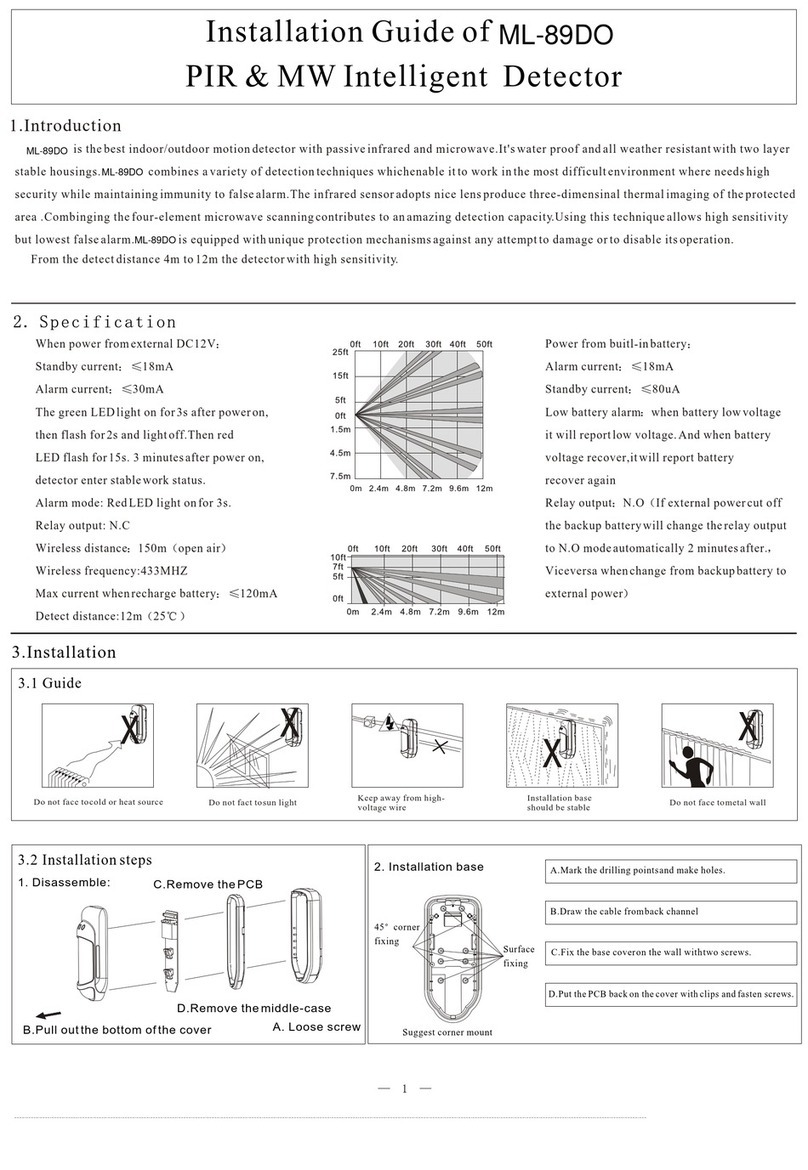PIR&MW ML-89DO installation guide