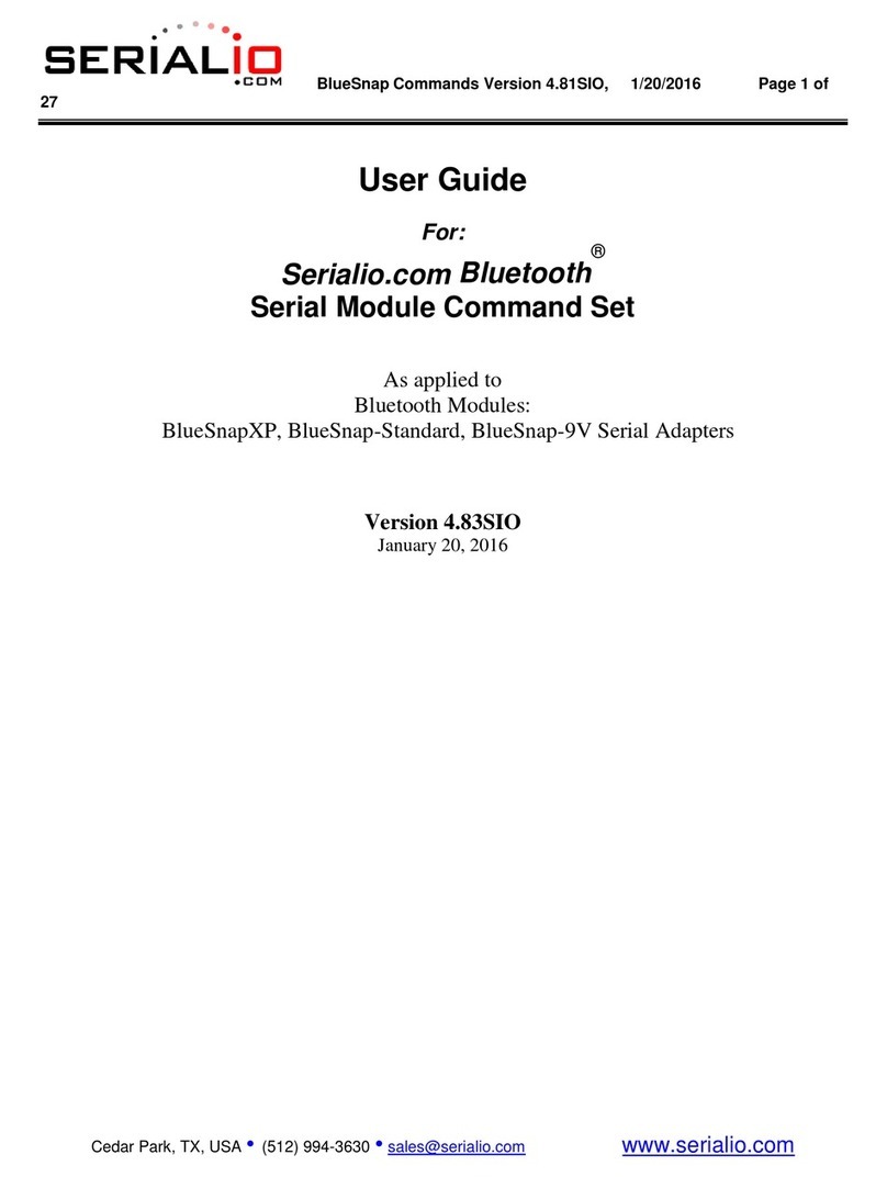 Serialio BlueSnapXP user guide
