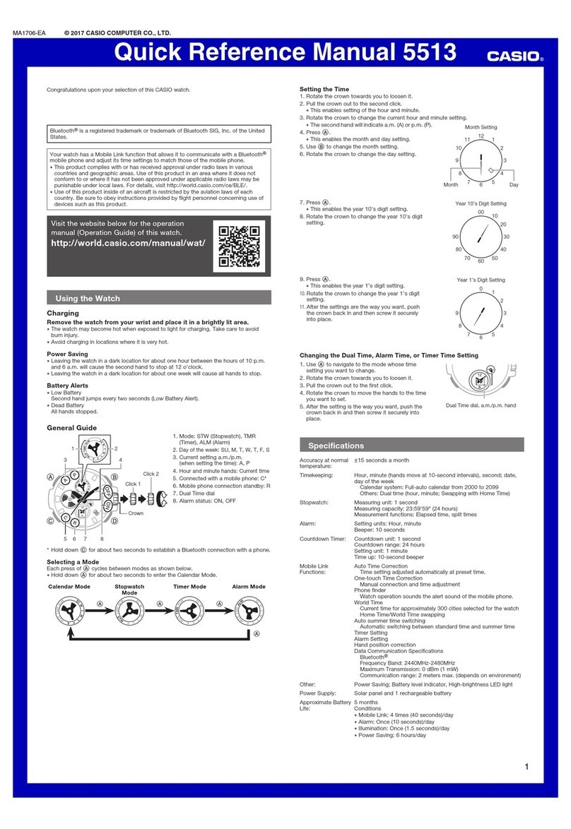 Casio 5513 Service manual