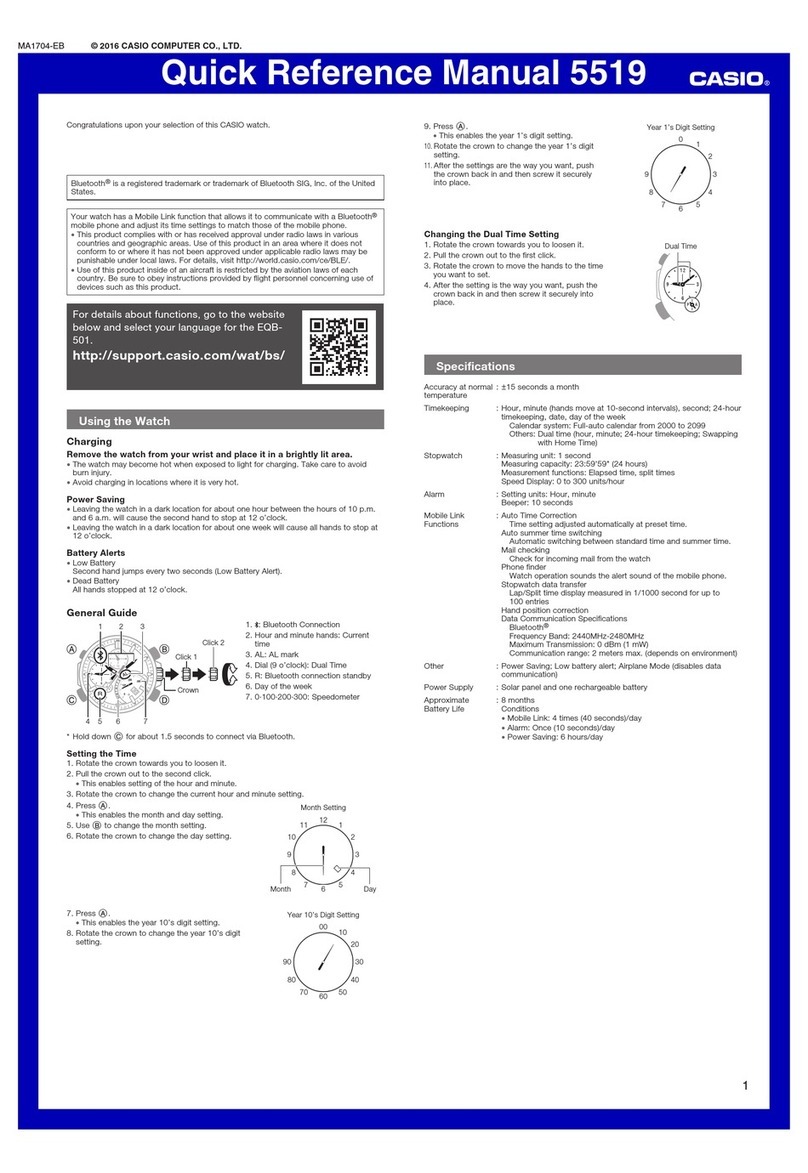Casio 5519 Service manual