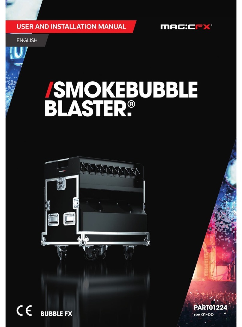 Magicfx SMOKEBUBBLE BLASTER MFX1603 Operating manual