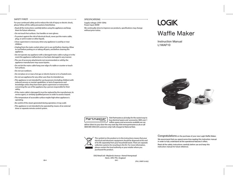 Logik L1WAF10 instruction manual