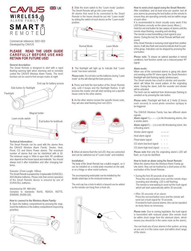 Cavius SMART User manual