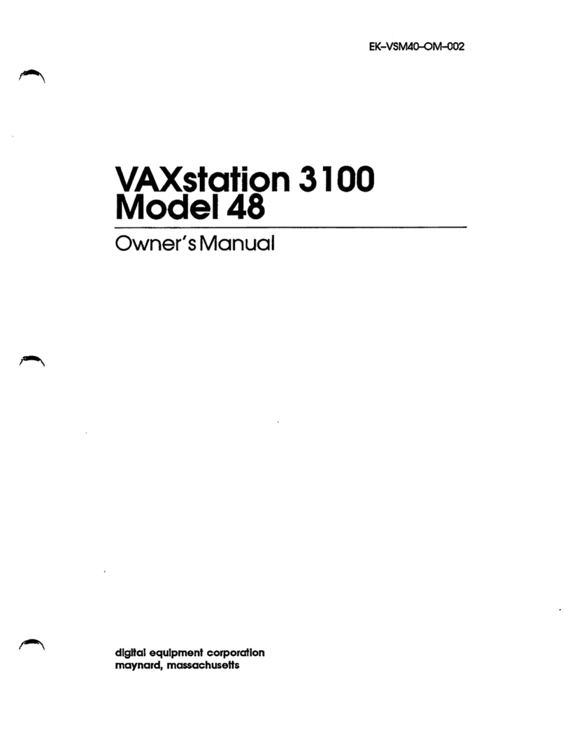 DEC VAXstation 3100 owner's manual
