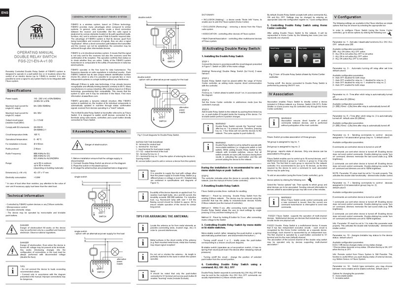 FIBARO FGS-221-EN-A-v1.00 operating manual