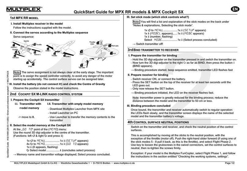 Multiplex MPX RR User manual