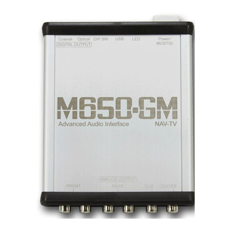 Nav TV M650-GM installation manual