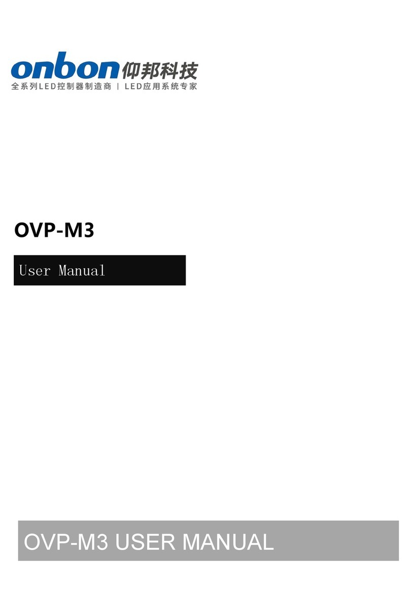 Onbon OVP-M3 User manual