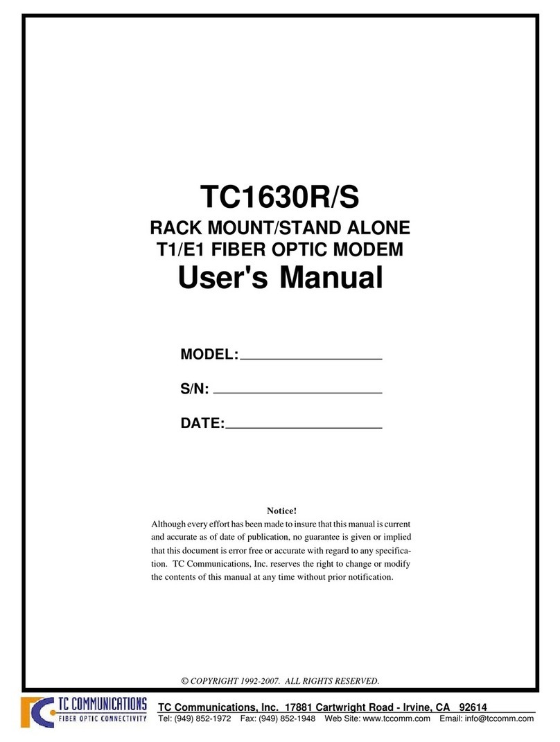 TC Communications TC1630R User manual