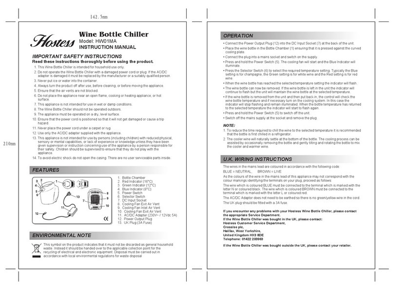 Hostess HW01MA User manual