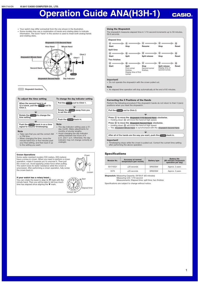 Casio 5517 User manual Casio 5517 User manual