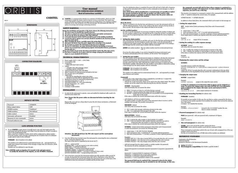 Orbis CODITEL user manual