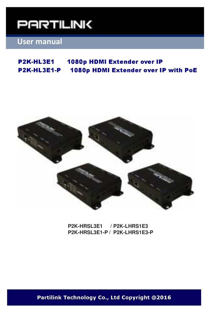Partilink P2K-HL3E1 User manual