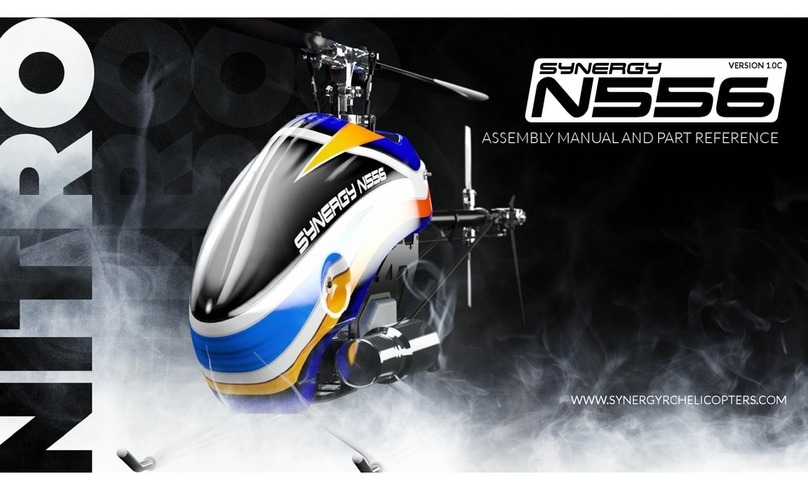 Synergy R/C Helicopters Sinery N556 Assembly manual and part reference