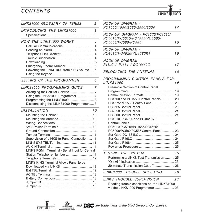 DSC LINKS1000 installation manual
