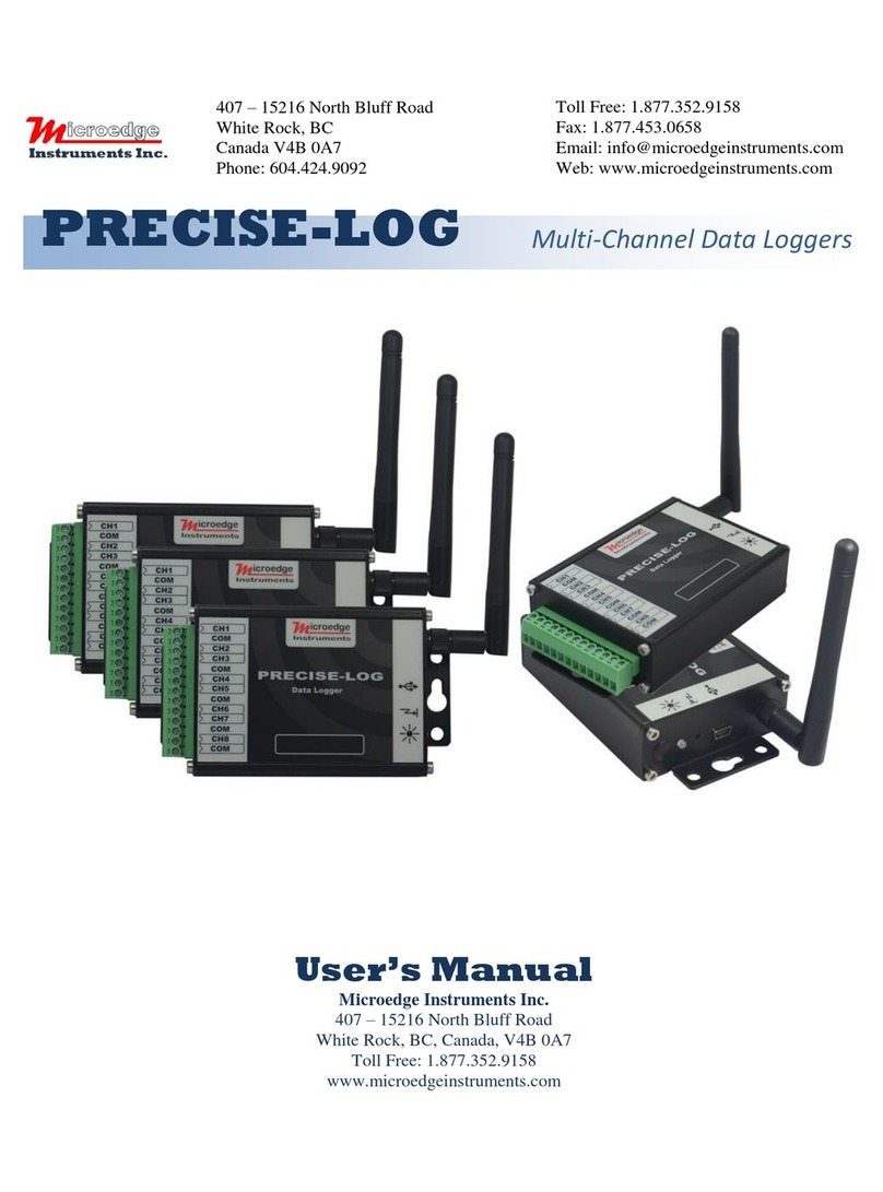 Microedge Instruments PRECISE -LOG user manual Microedge Instruments PRECISE -LOG user manual