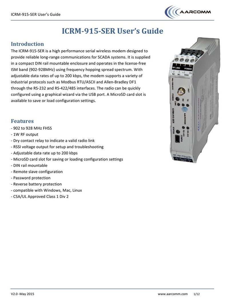 AARCOMM ICRM-915-SER user guide