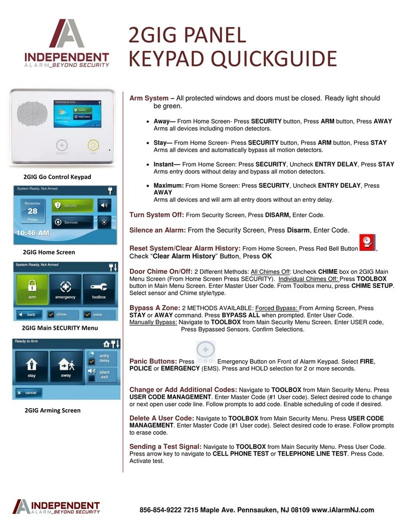 2gig Technologies Go Control User manual