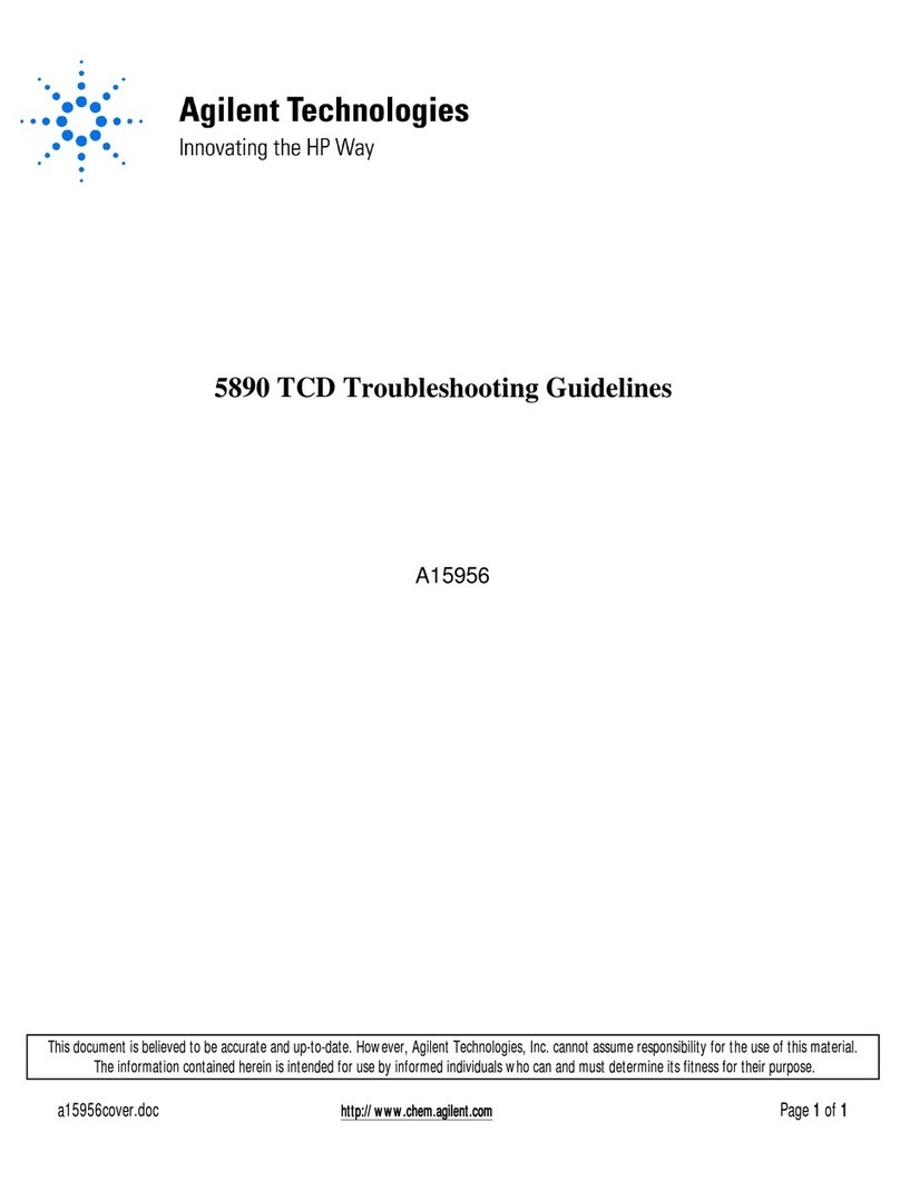 Agilent Technologies 5890 User manual