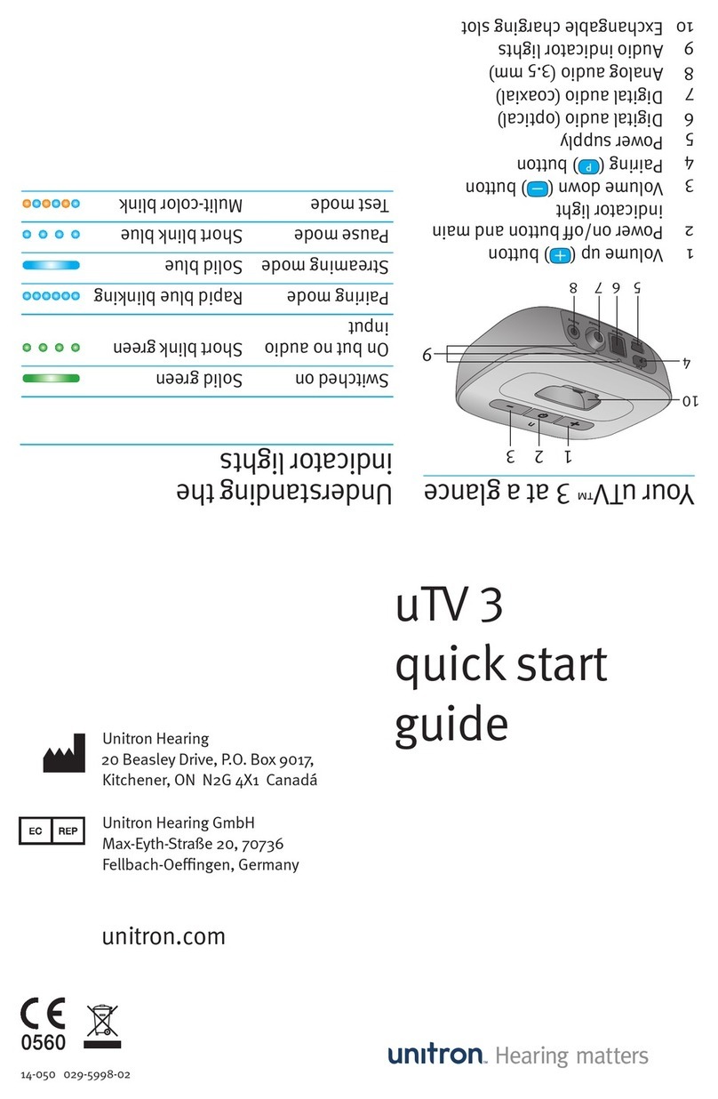 Unitron uTV 3 User manual Unitron uTV 3 User manual