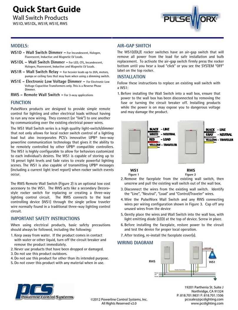 PulseWorx WS1D quick start guide