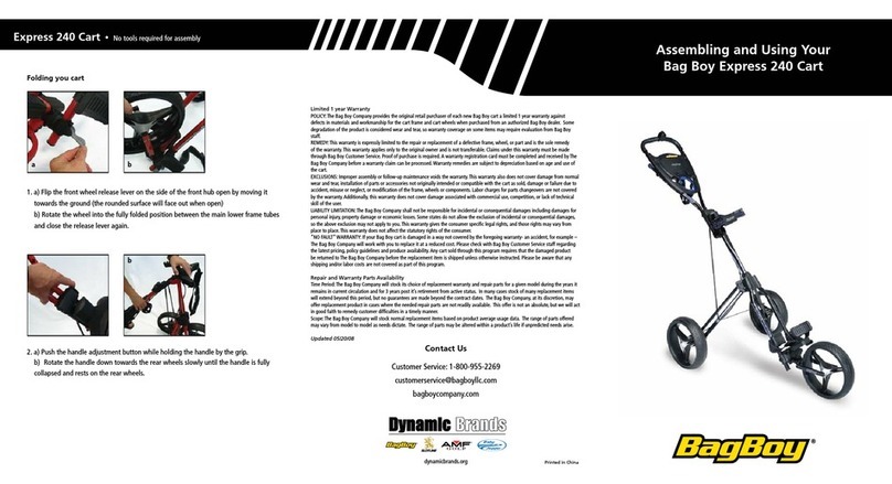 Bag Boy Express 240 Assembling and using