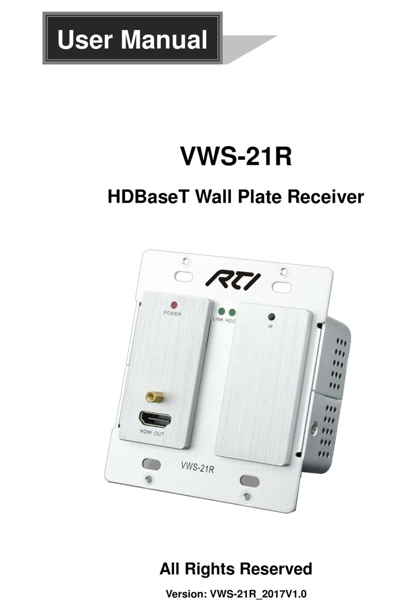 RTI VWS-21R user manual