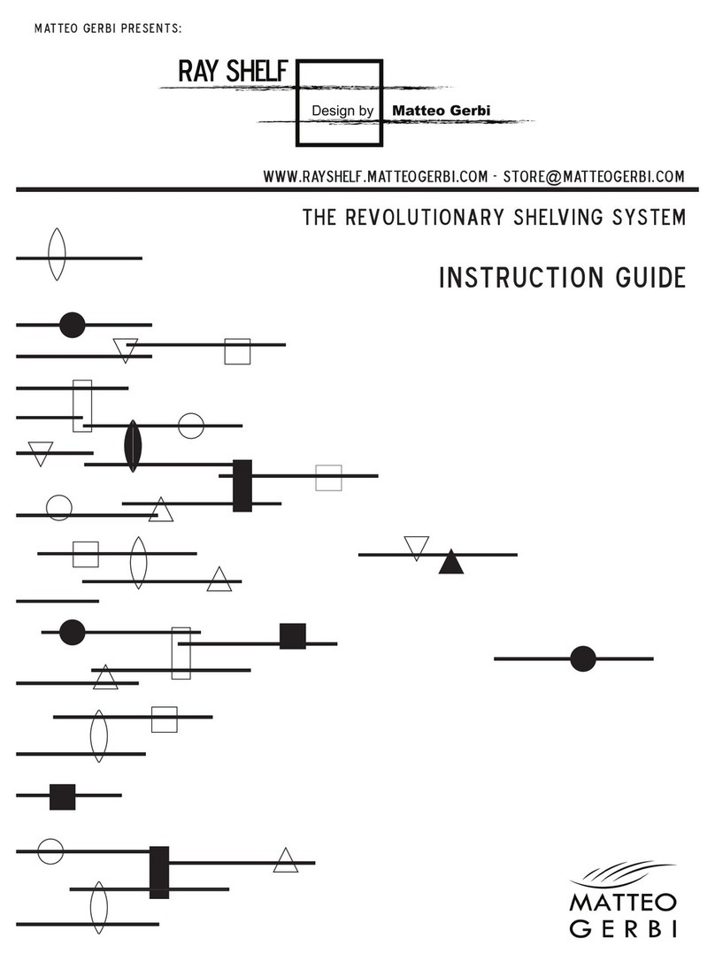 Matteo Gerbi Ray Shelf Instruction guide Matteo Gerbi Ray Shelf Instruction guide