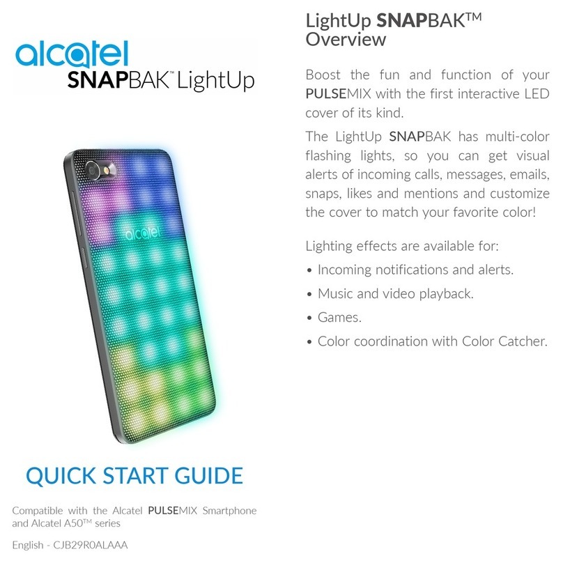 Alcatel SNAPBAK LightUp quick start guide