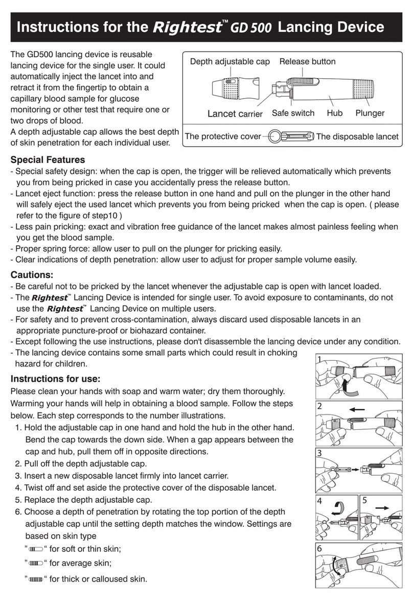 BIONIME Rightest GD500 Instructions for use