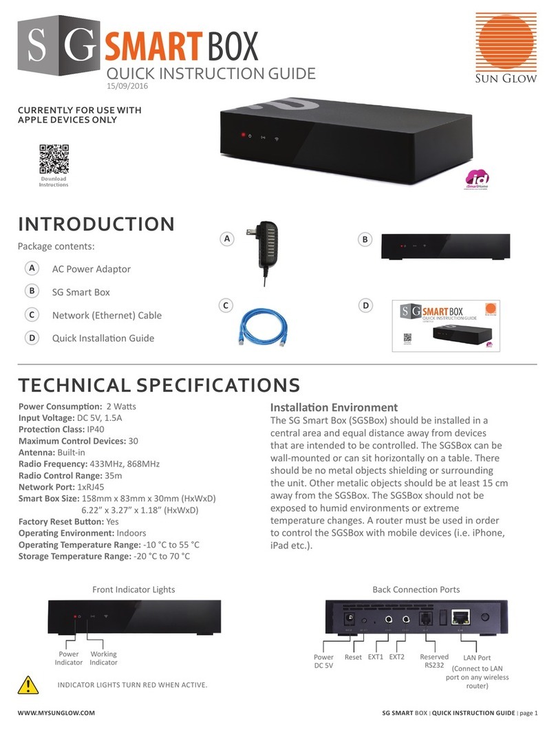 SG SGSBox Quick instruction guide