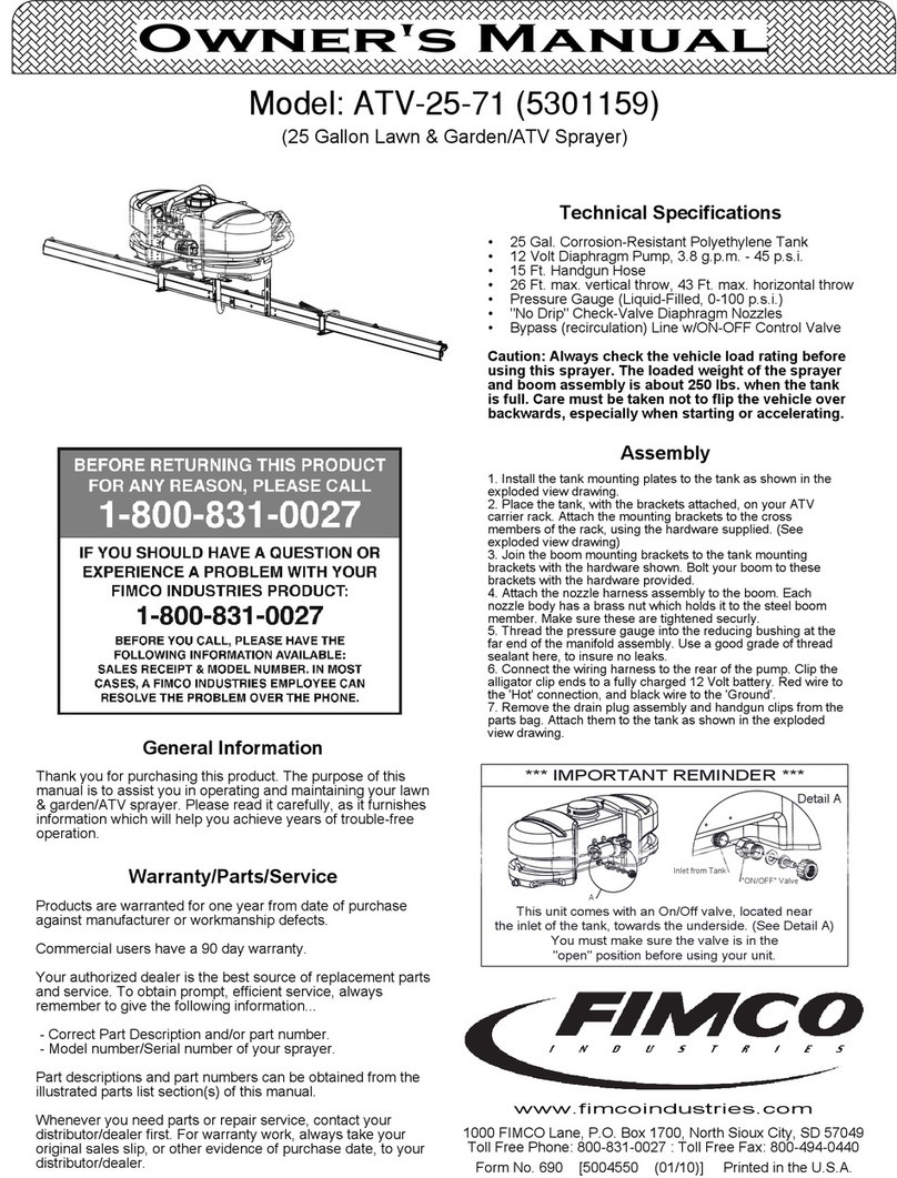 Fimco ATV-25-71 owner's manual