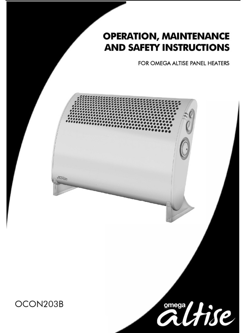 Omega Altise OCON203B Operation, maintenance and safety instructions