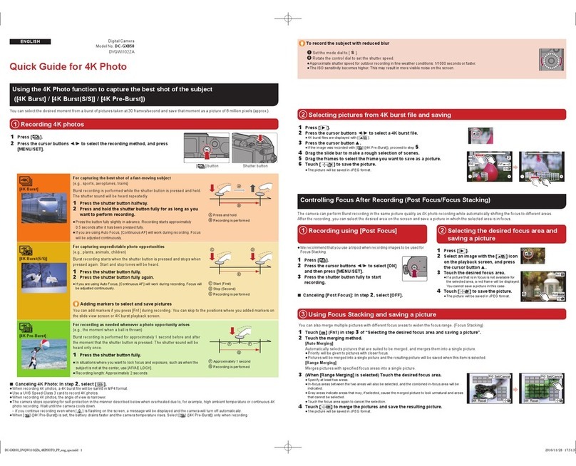 Panasonic Lumix DC-GX850 User manual