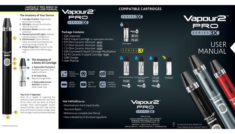 Vapour2 PRO Series 3X user manual