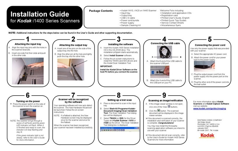 Kodak i1400 Series User manual
